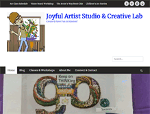 Tablet Screenshot of joyfulartiststudio.com